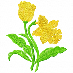 Flowers And Tree Embroidery Design 8 Flowers And Tree Embroidery Design 8